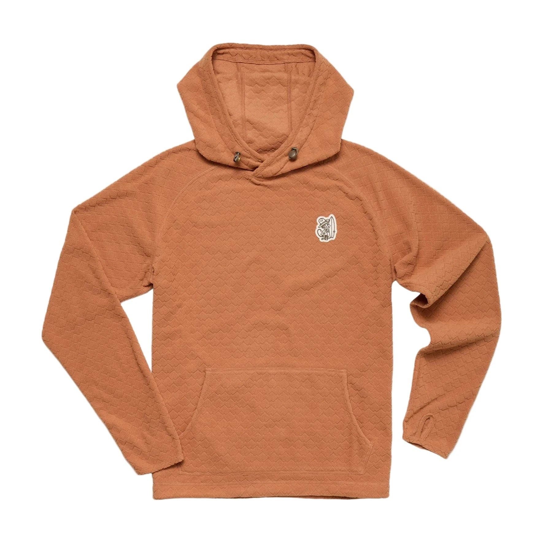 Howler Bros Men's Palo Duro Fleece Hoodie Mountain Grid Clay - Brekken's