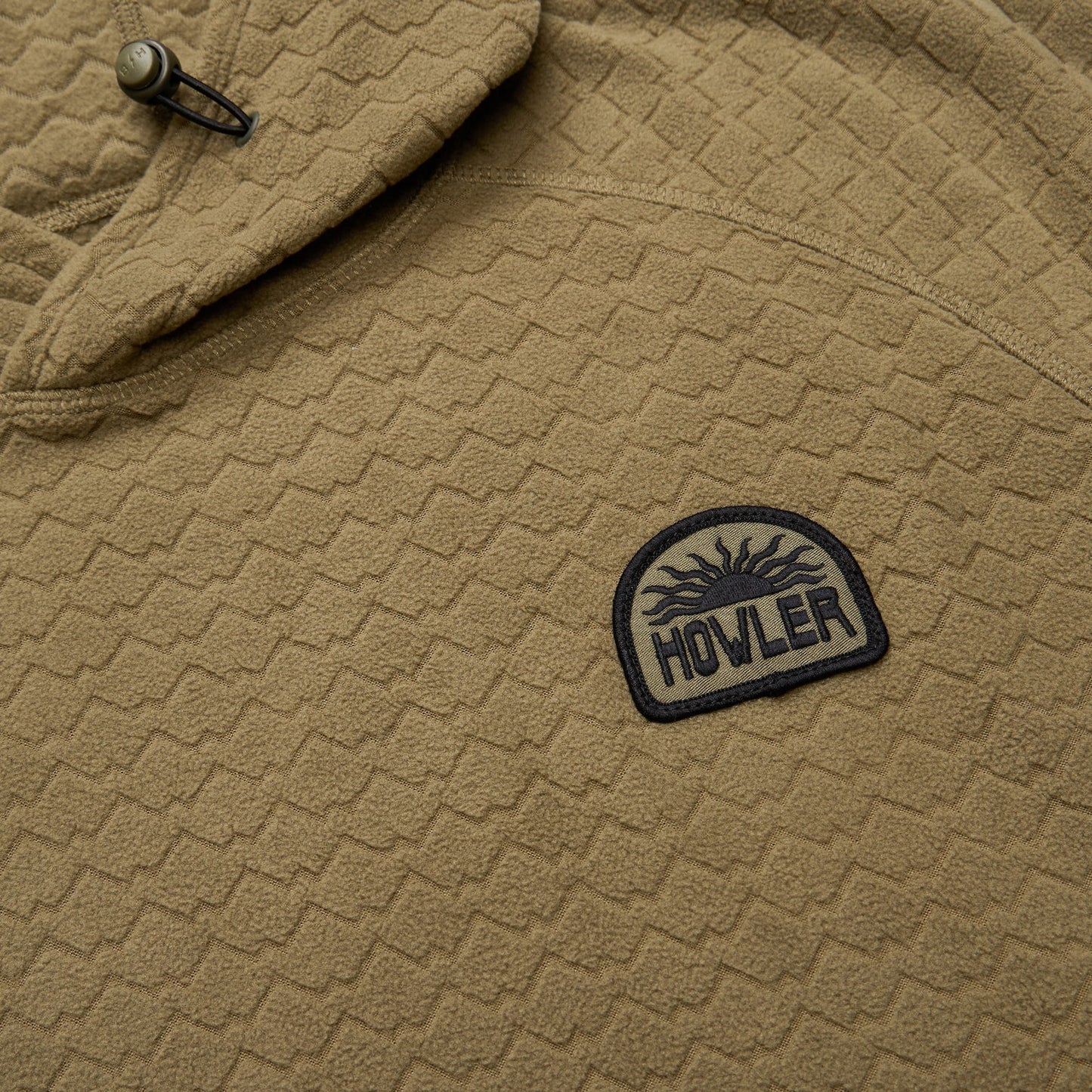 Howler Bros Men's Palo Duro Fleece Hoodie Mountain Grid Fatigue