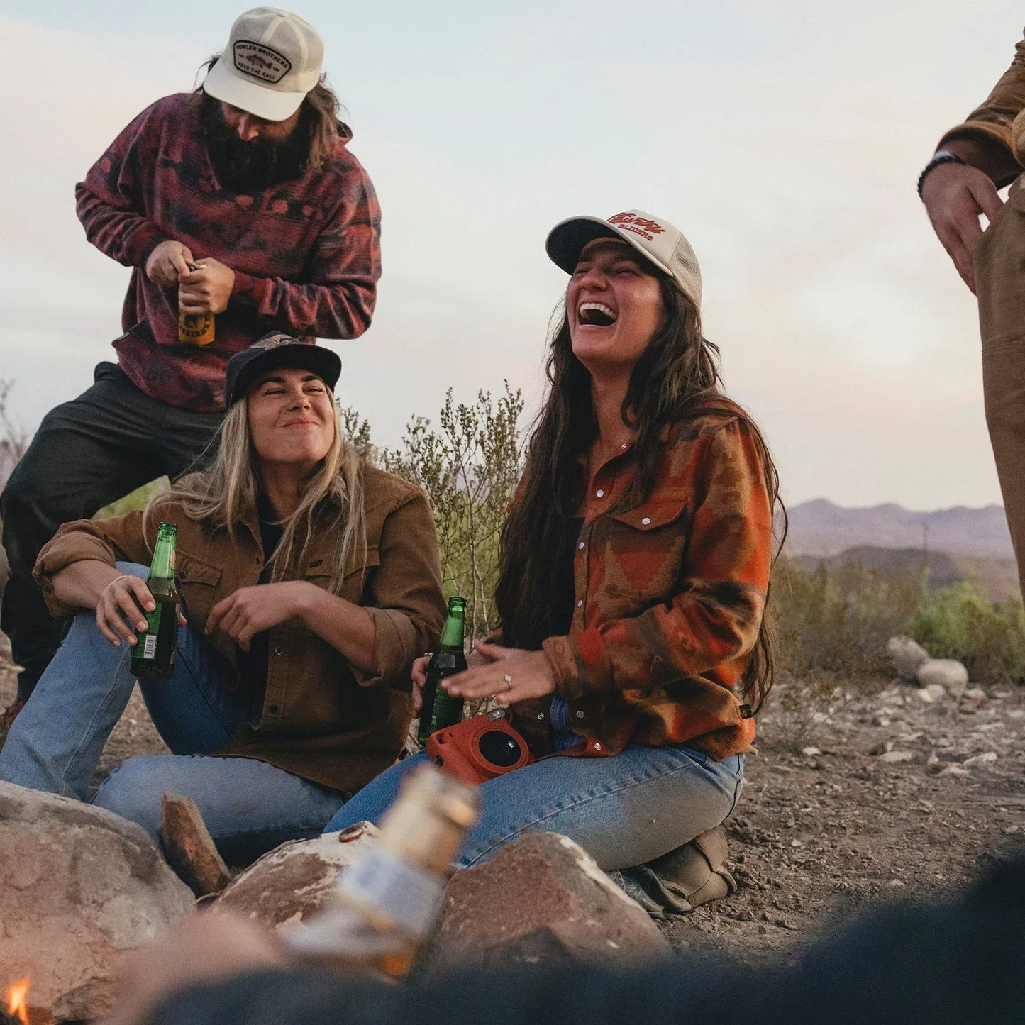 Howler Brothers Men's Sheridan Flannel Mitla Motifs Terracotta