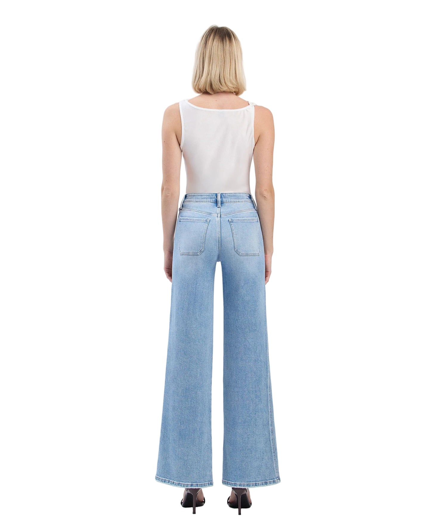 Flying Monkey Women's High Rise Patch Pocket Wide Leg