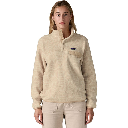 Patagonia Women's LW Synch Snap-T P/O Flow: Dyno White