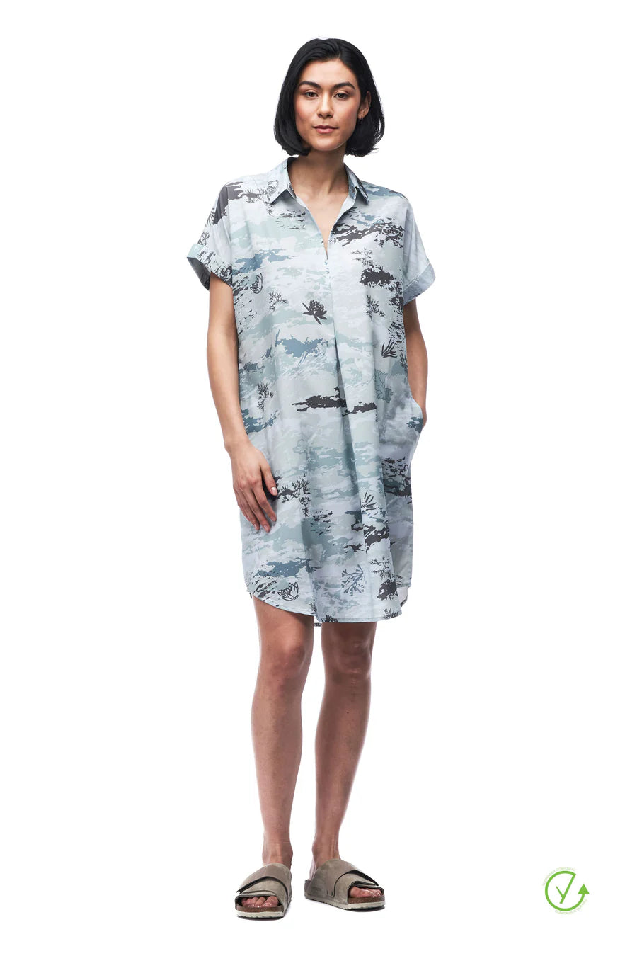 Indyeva Women's Frivol Dress Pond Water Print