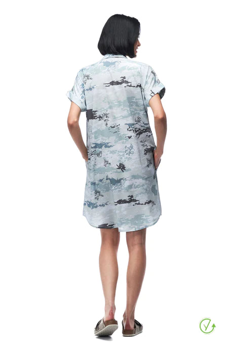 Indyeva Women's Frivol Dress Pond Water Print