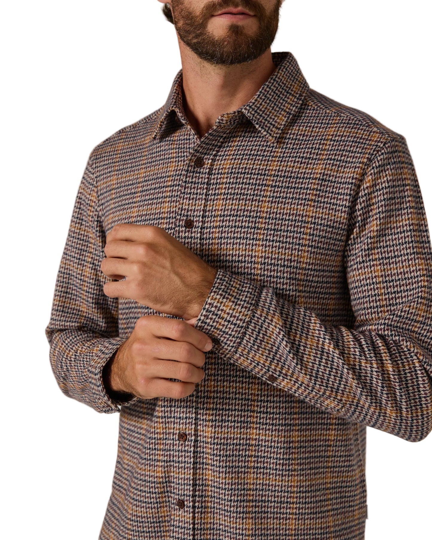 7 Diamonds Men’s Generation Knit Shirt Tan