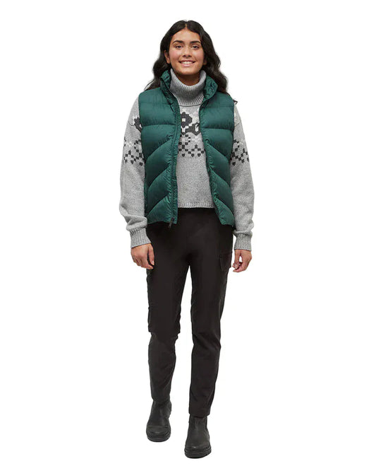 Tentree Women's Boulder Vest Forest Pine