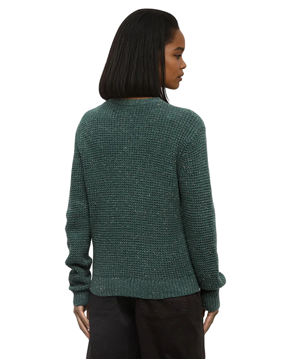 Tentree Women's Highline Nep Crew Sweater Forest Pine