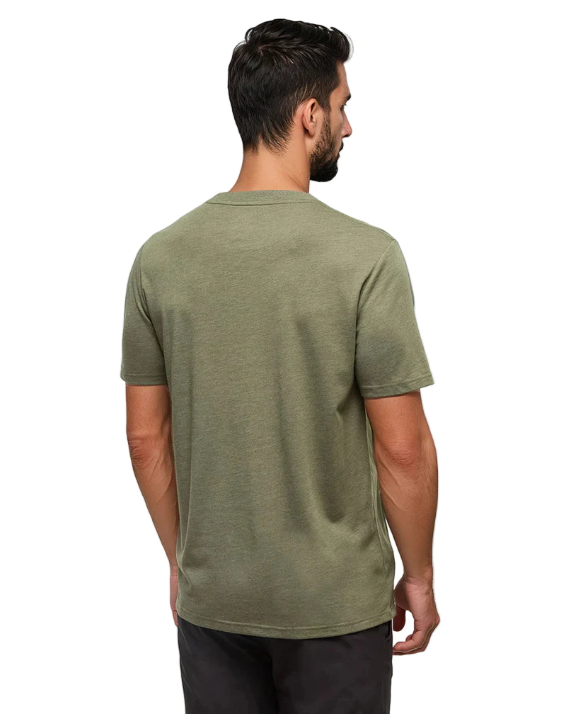 Tentree Men's Sasquatch T-Shirt Deep Olive Heather/Football