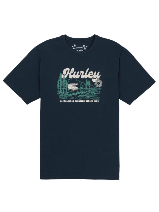 Hurley Men's Camp SS Tee Armored Navy