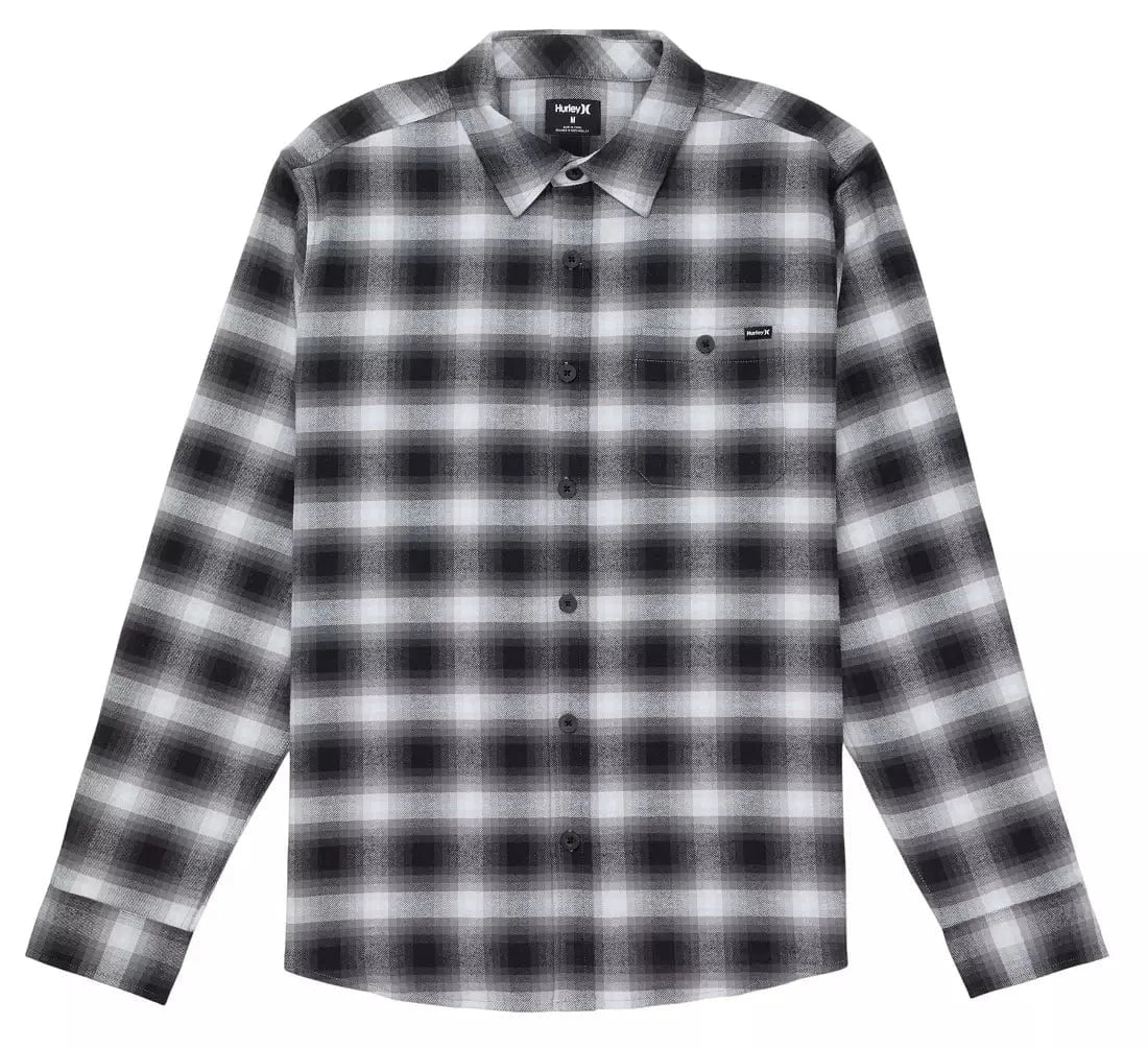 Hurley Men's Portland Stretch Flannel Black - Brekken's