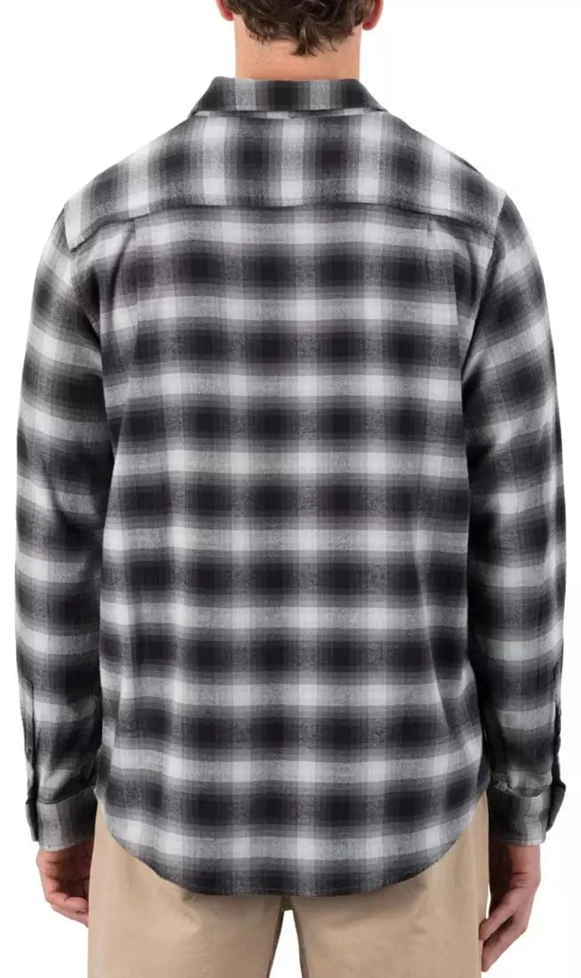 Hurley Men's Portland Stretch Flannel Black - Brekken's