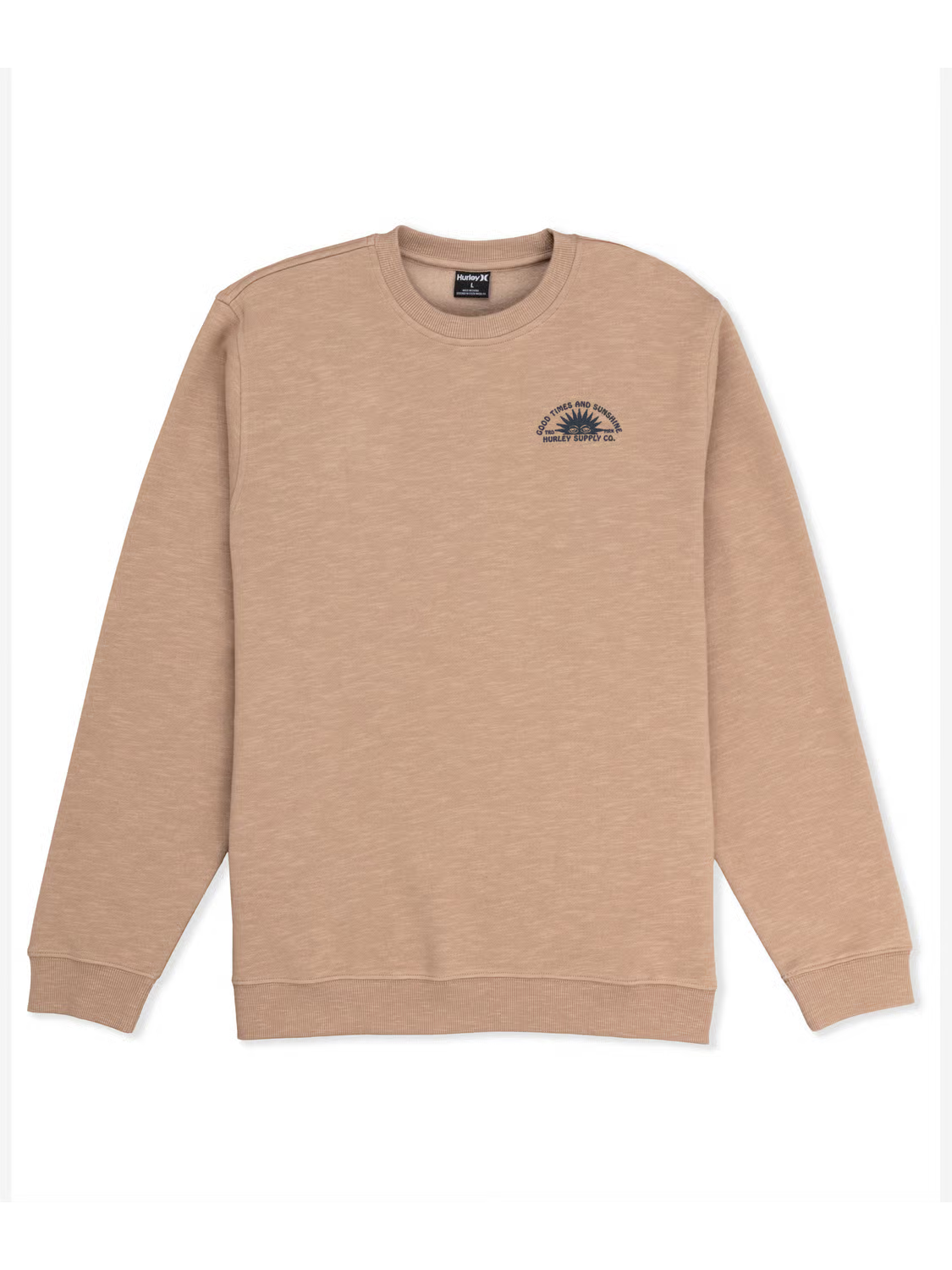 Hurley Men’s Sunshine Slub Crew Bristlecone