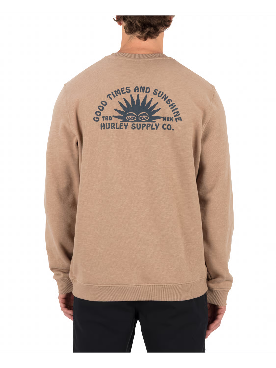 Hurley Men’s Sunshine Slub Crew Bristlecone