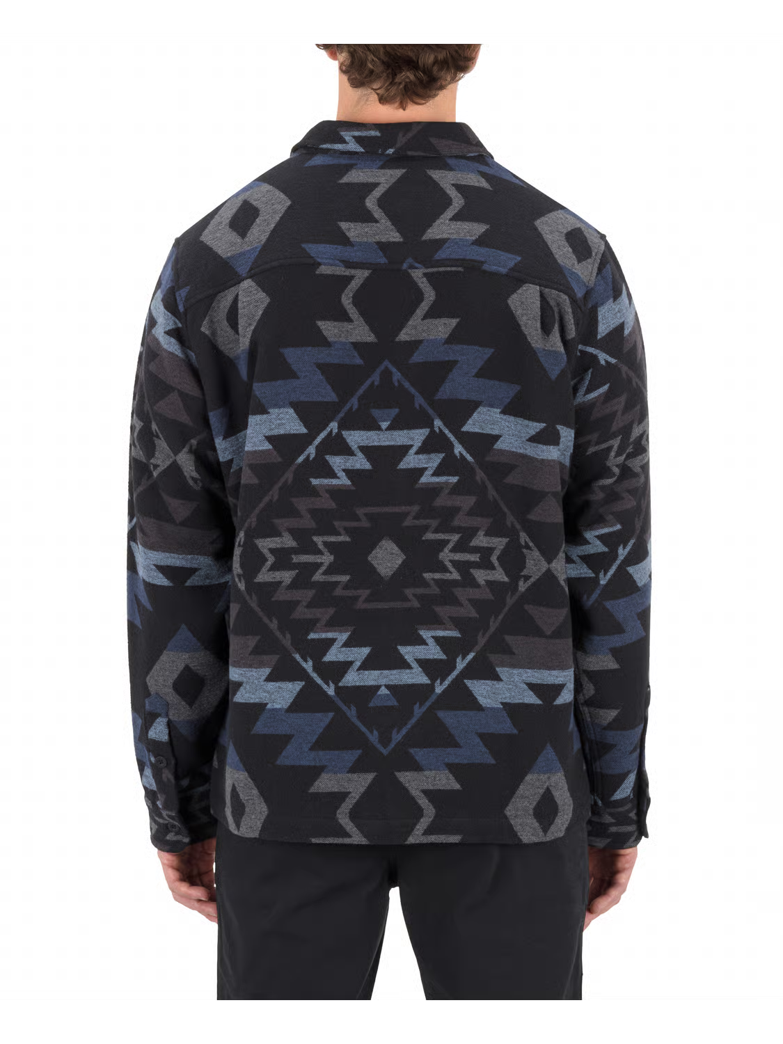 Hurley Men’s Santa Cruz Jacquard Shacket Black