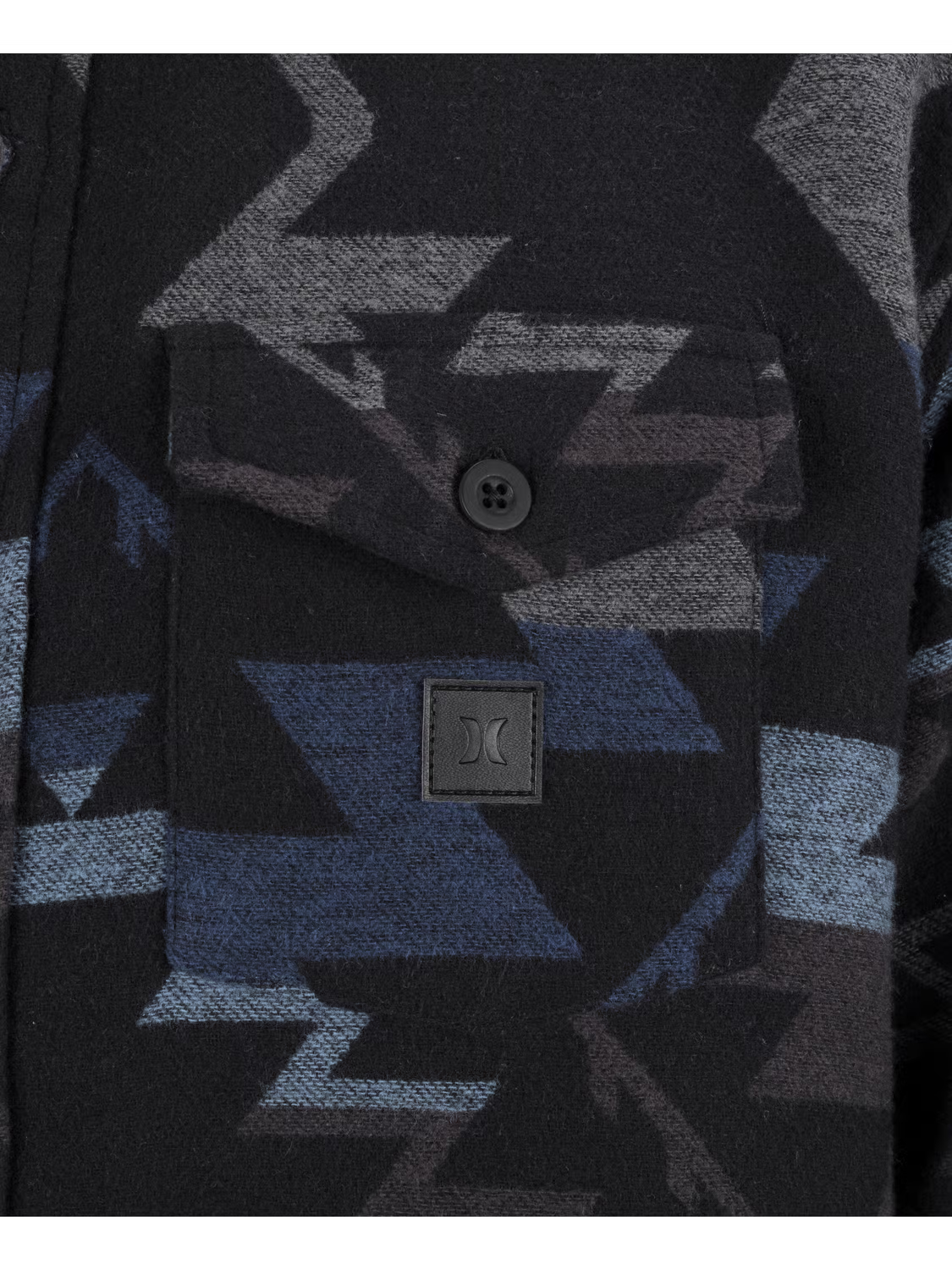 Hurley Men’s Santa Cruz Jacquard Shacket Black