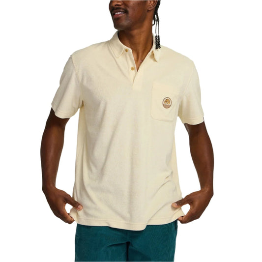 Howler Bros Men's Plusherman Terry Polo - Cream - Brekken's