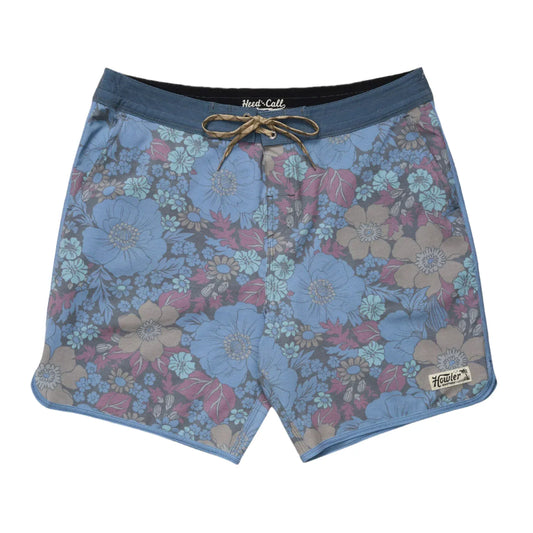 Howler Bros Men's Bruja Boardshort Flower Power: Blues - Brekken's