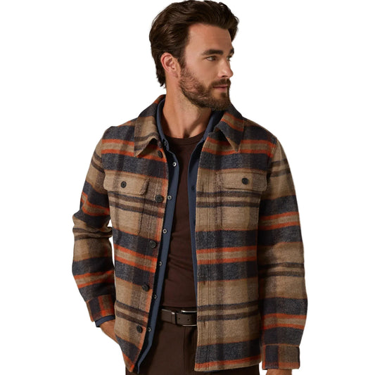 7 Diamonds Men's Townsend Overshirt Jacket Camel