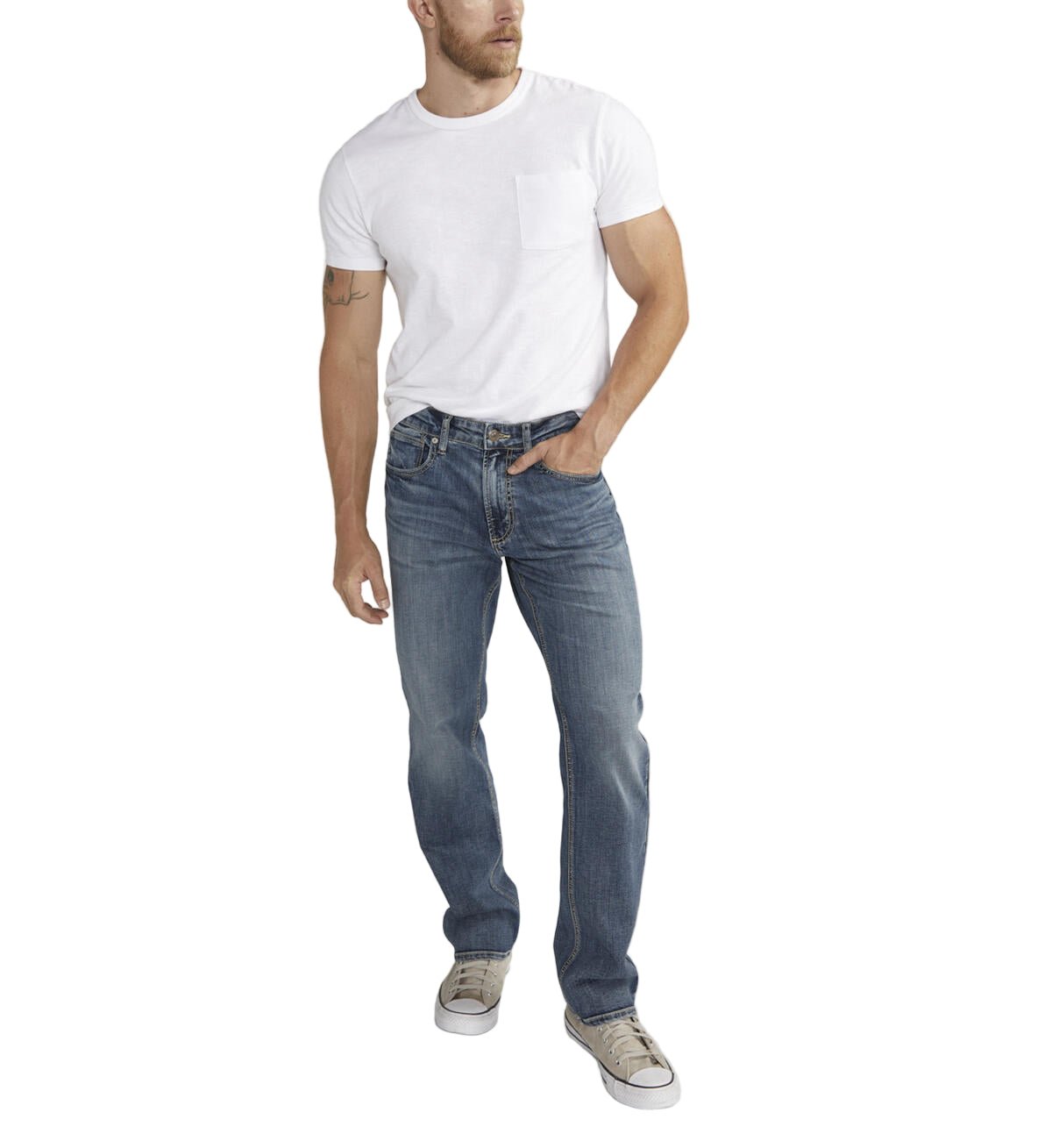 Silver Men's Jeans Grayson Classic Fit Straight Leg M23425SDK388 - Brekken's