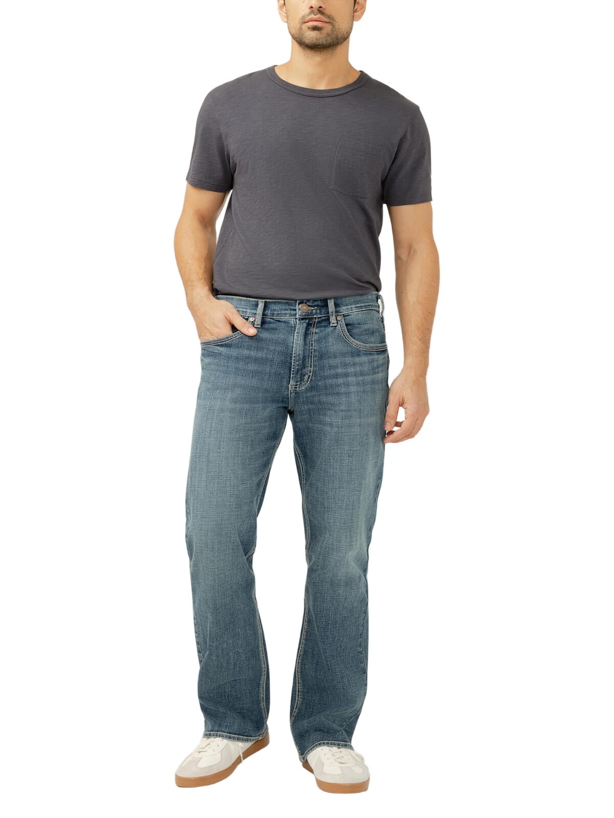 Silver Men Zac Relaxed Fit Straight Leg Jeans Sequoia - Brekken's