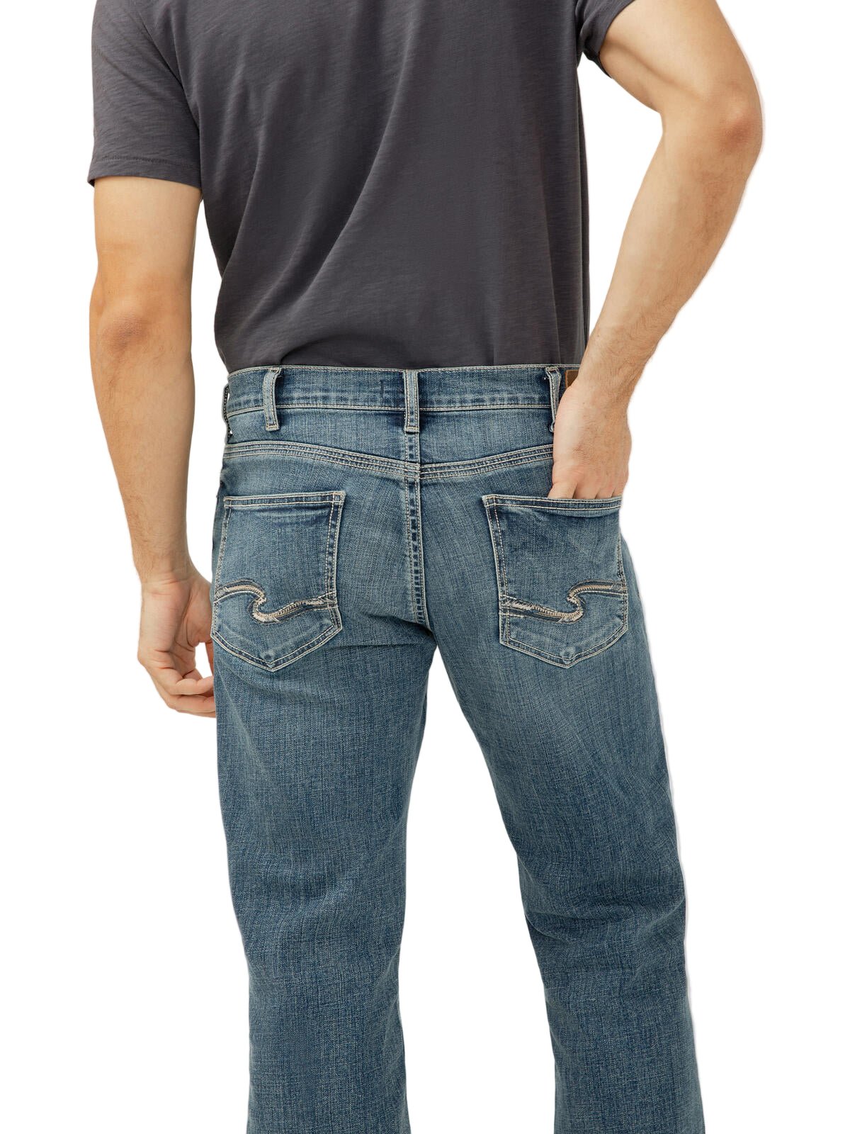 Silver Men Zac Relaxed Fit Straight Leg Jeans Sequoia - Brekken's