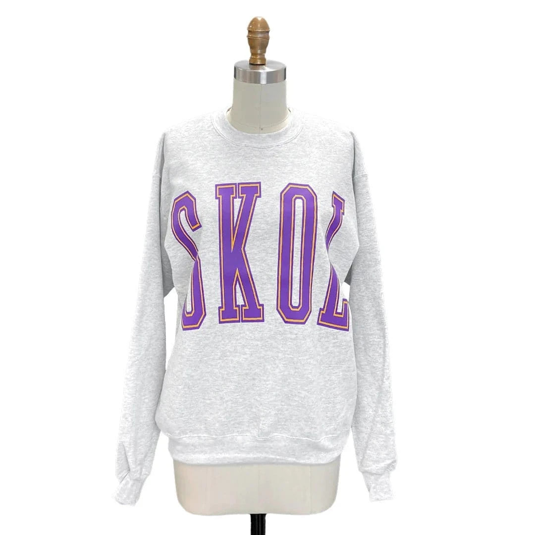 218 Clothing Unisex MN Varsity Crewneck Ash - Brekken's