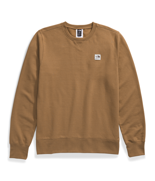 The North Face Men's Heritage Patch Crew Utility Brown/TNF White
