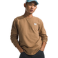 The North Face Men's Heritage Patch Crew Utility Brown/TNF White