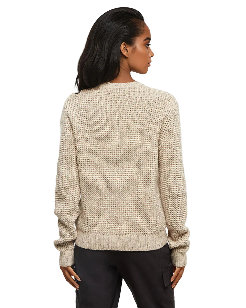 Tentree Women's Highline Nep Crew Sweater Warm Oak