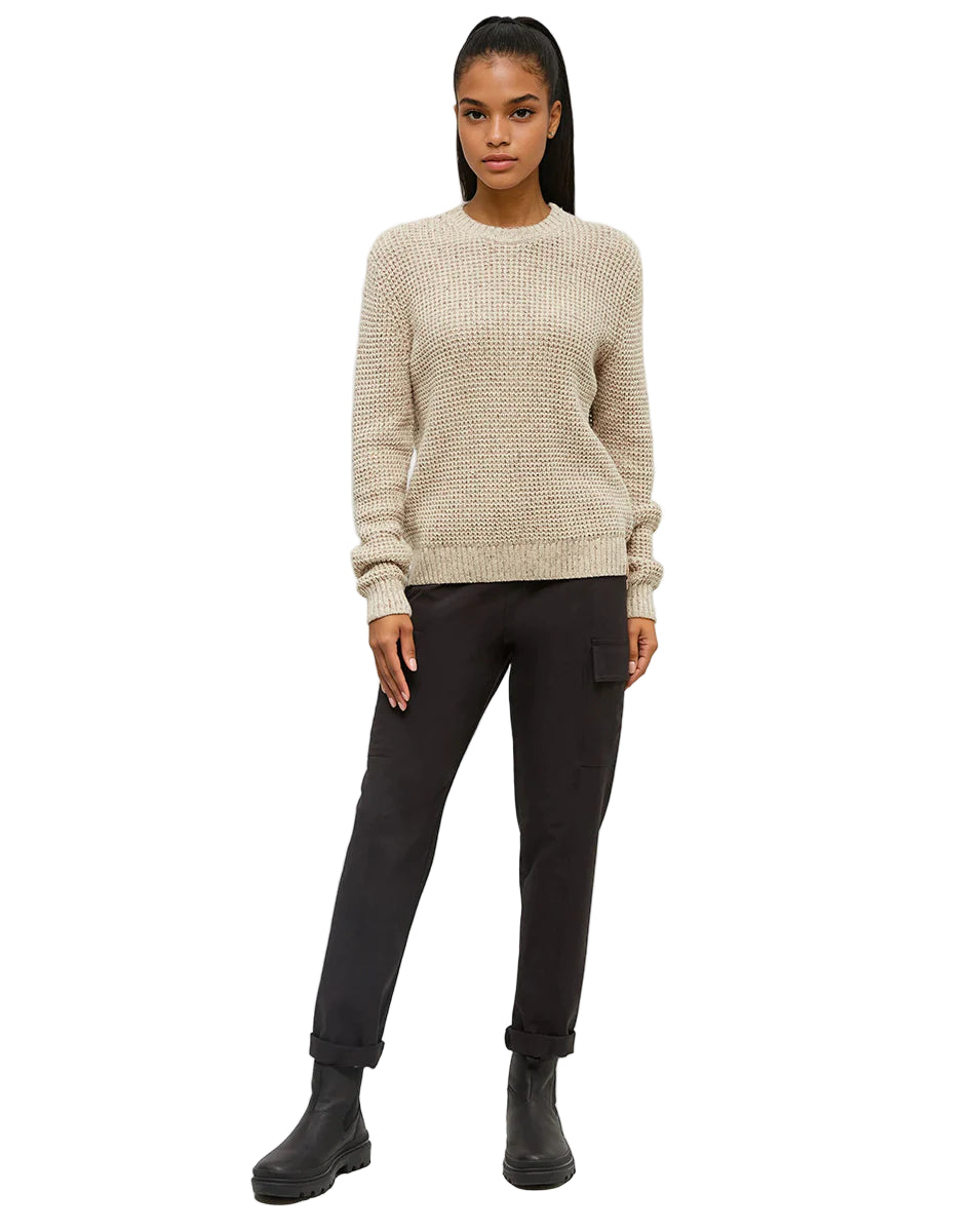 Tentree Women's Highline Nep Crew Sweater Warm Oak