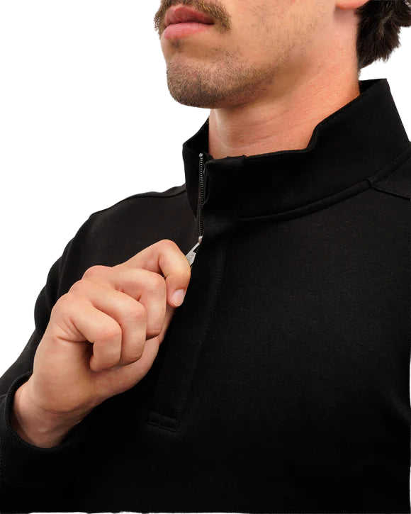 Waggle Men's Sunday Quarter Zip Onyx