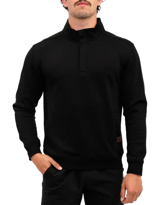 Waggle Men's Sunday Quarter Zip Onyx