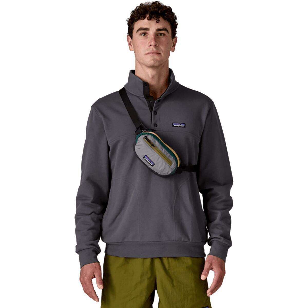 Patagonia Terravia Mini Hip Pack Patchwork: Noble Grey