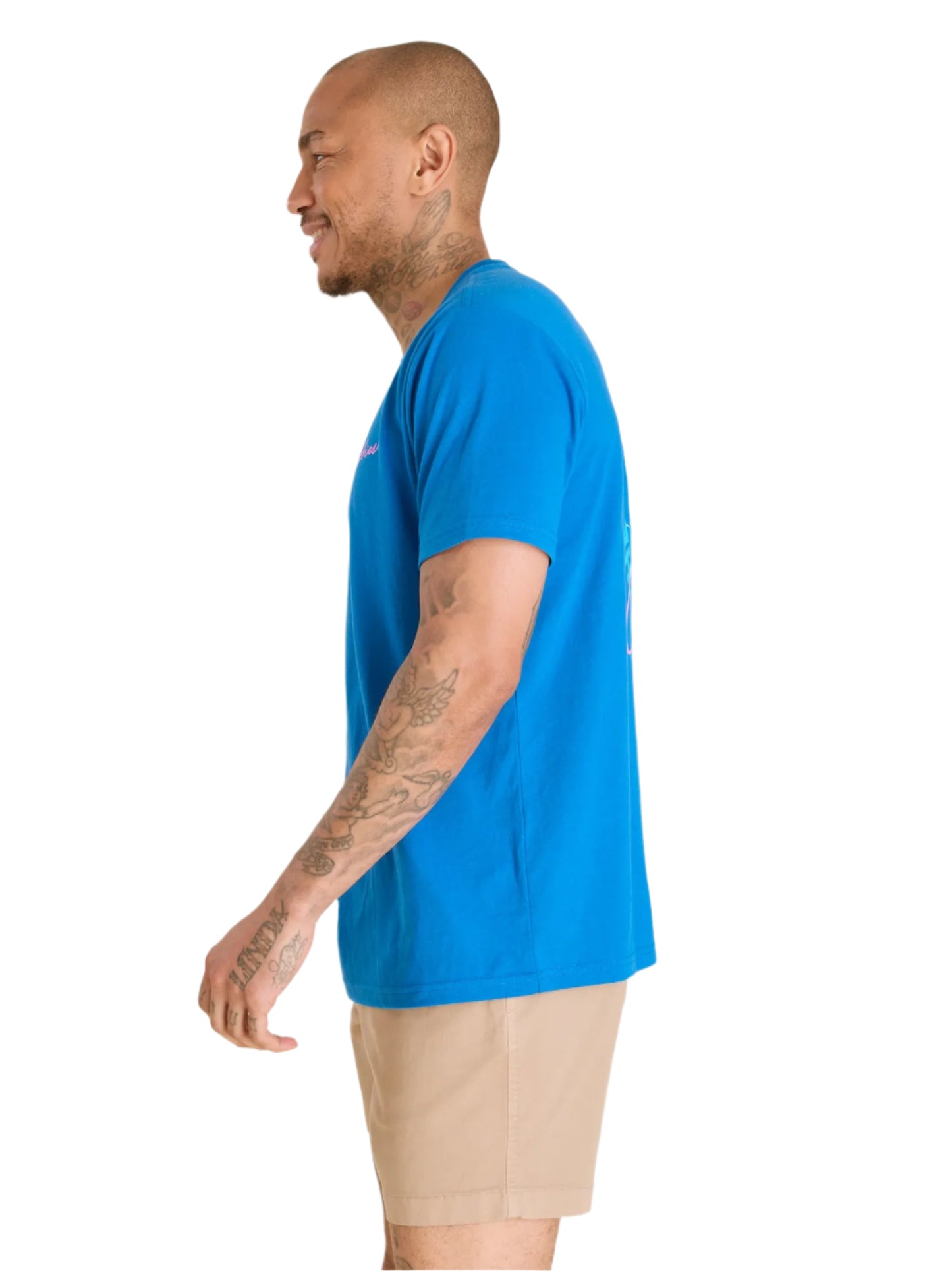 Chubbies Men's The Navy Circle Non Pocket Graphic Tee Bright Blue