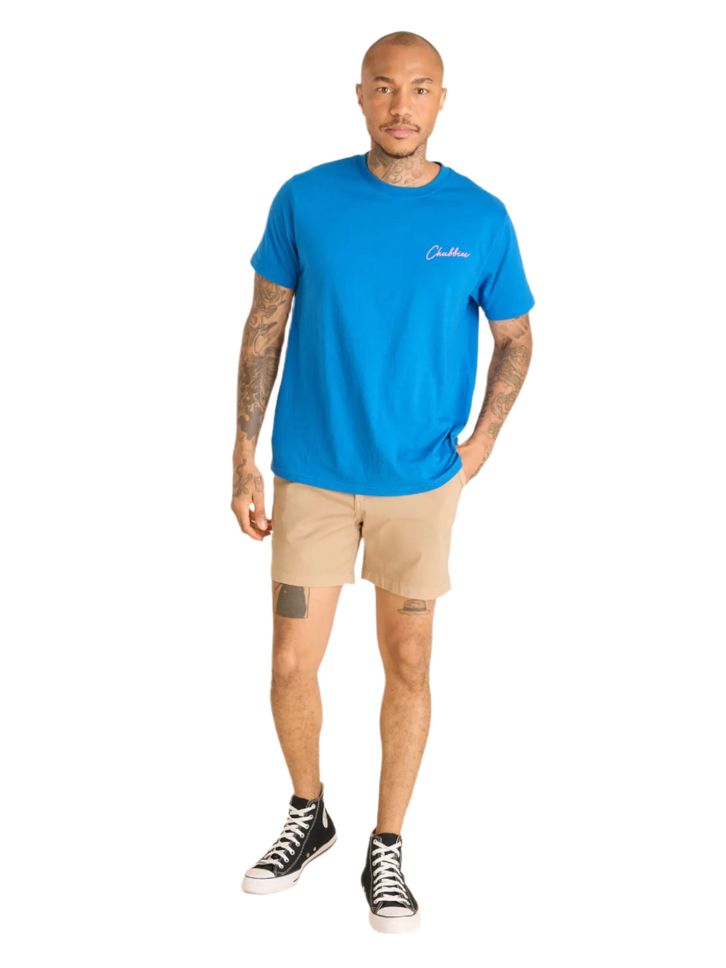 Chubbies Men's The Navy Circle Non Pocket Graphic Tee Bright Blue