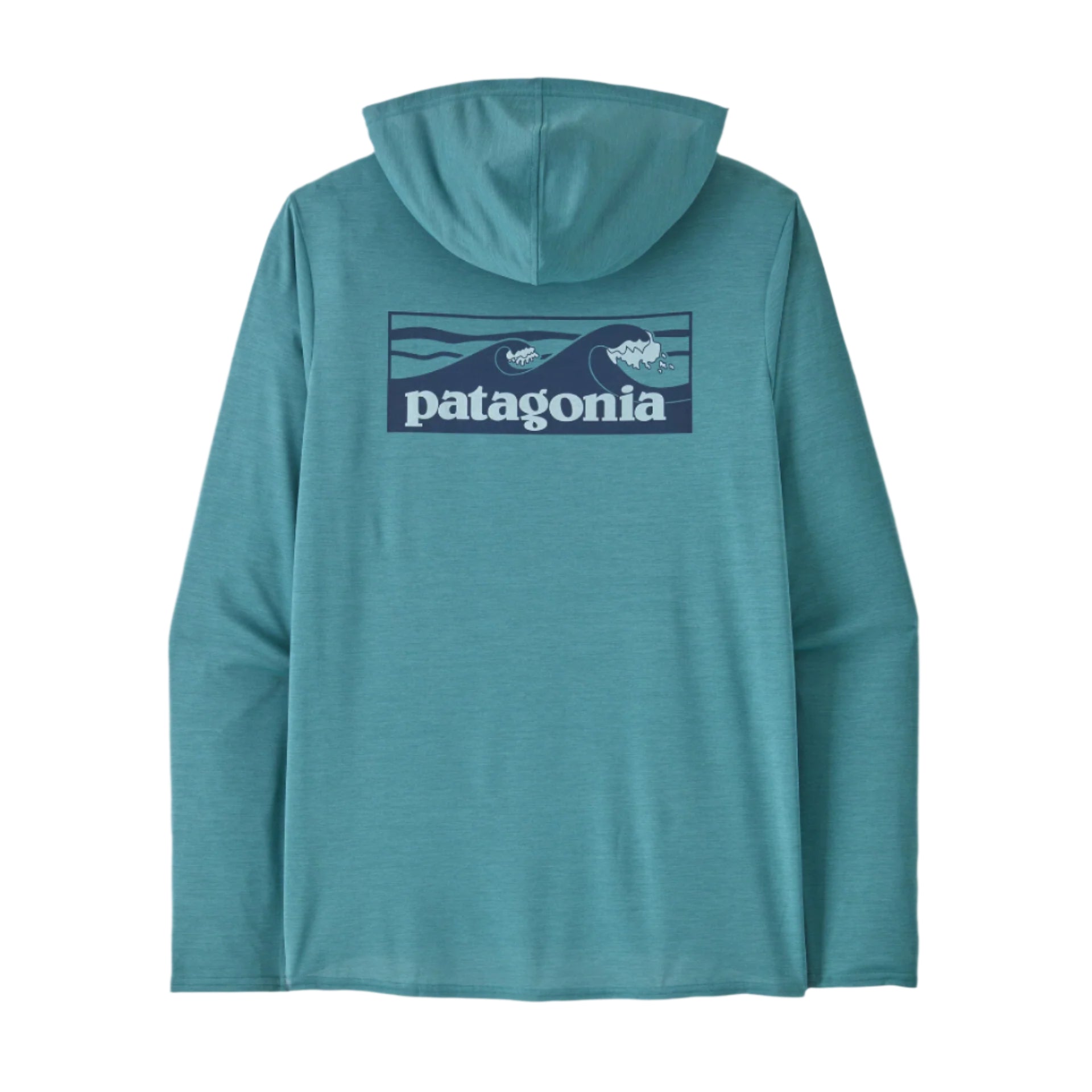 Patagonia Men's Cap Cool Daily Graphic Hoody Boardshort Logo Tones: Wetland Blue - Brekken's