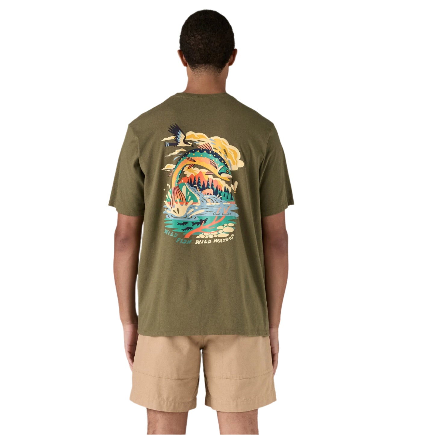Patagonia Men's Take a Stand Responsibili - Tee Pine Stream: Tent Green - Brekken's
