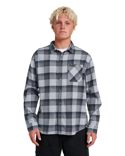 Quiksilver Men's Penmar Check Flannel Quarry