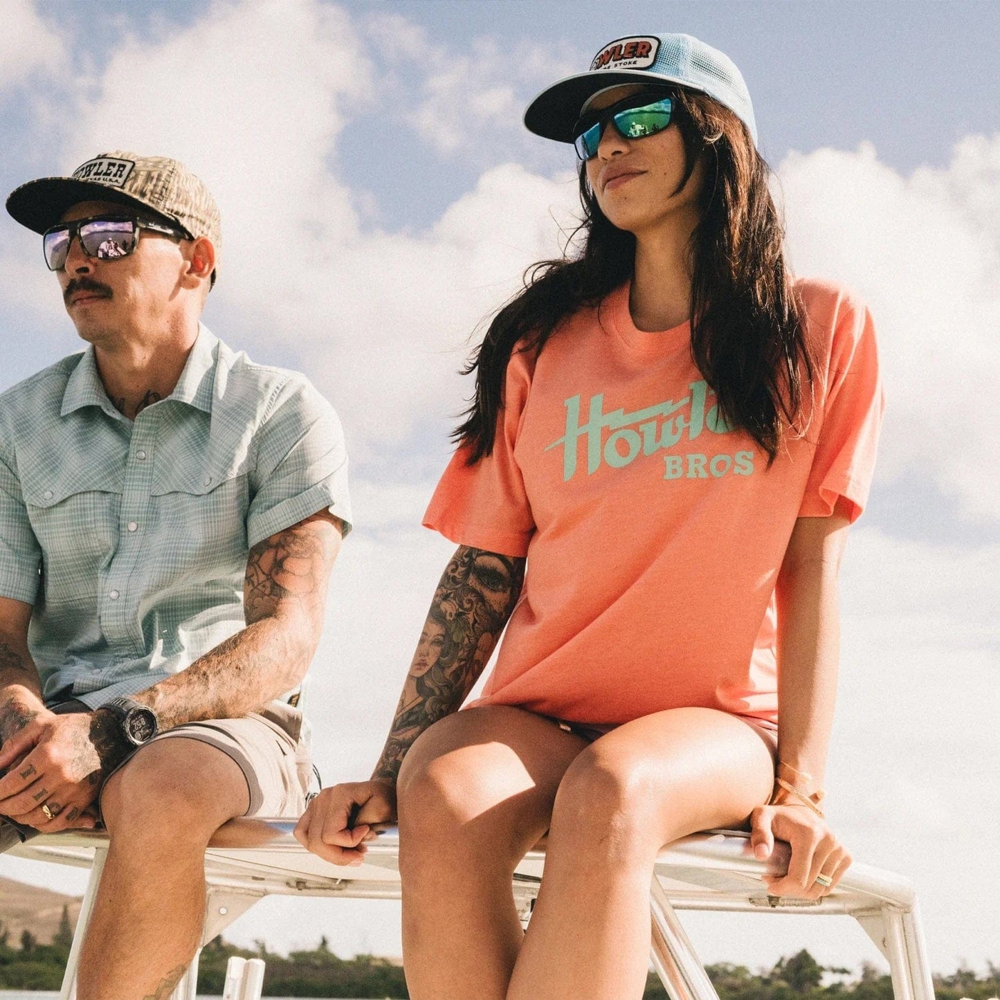 Howler Bros Men's T-Shirt Howler Electric Coral Heather - Brekken's