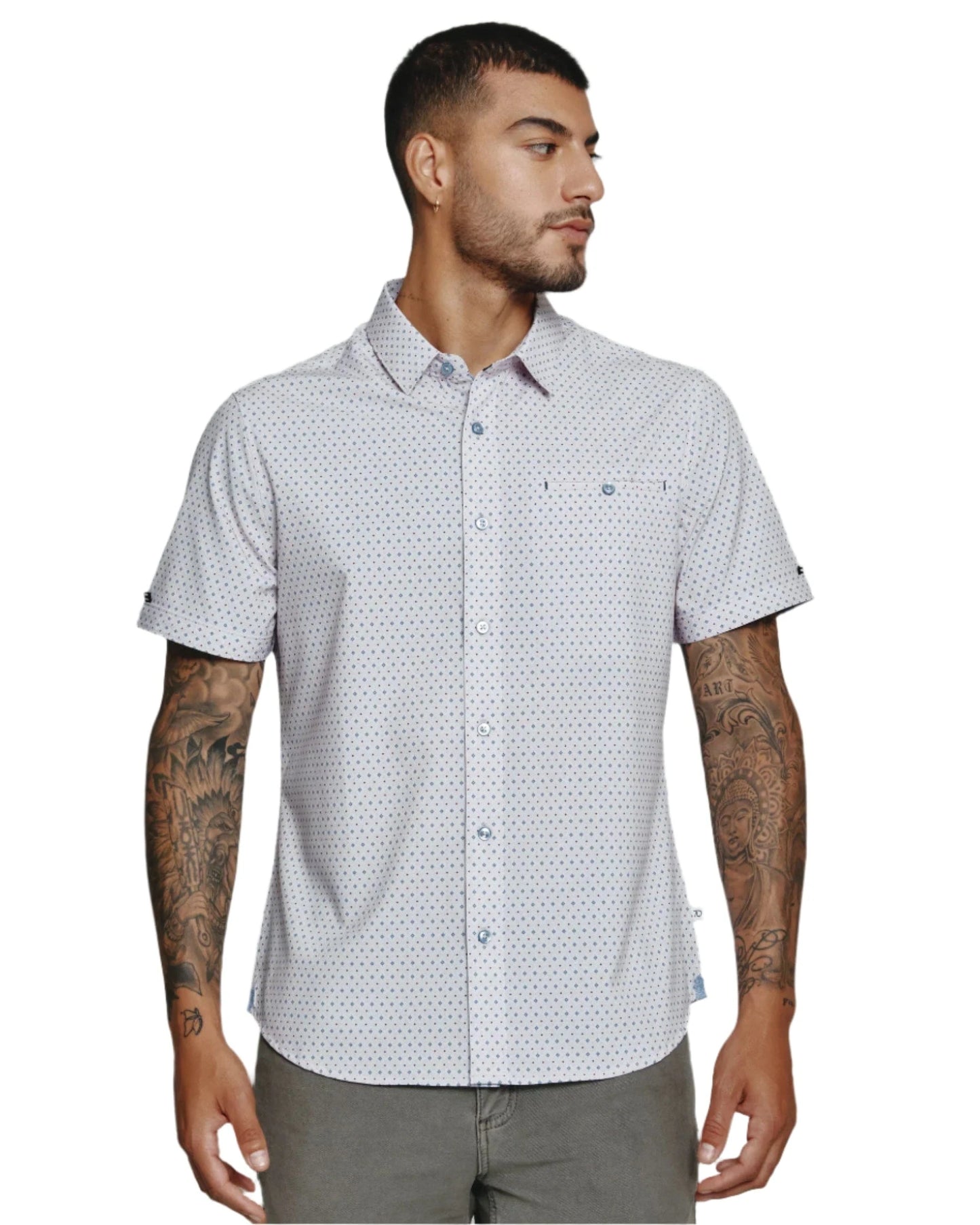 7 Diamonds Men's Medina Short Sleeve White - Brekken's