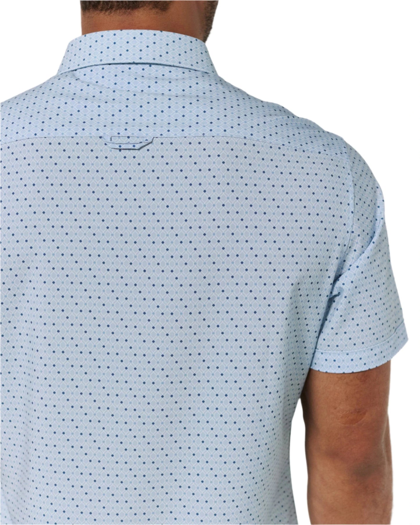 7 Diamonds Men's Montague Short Sleeve Shirt Light Blue - Brekken's