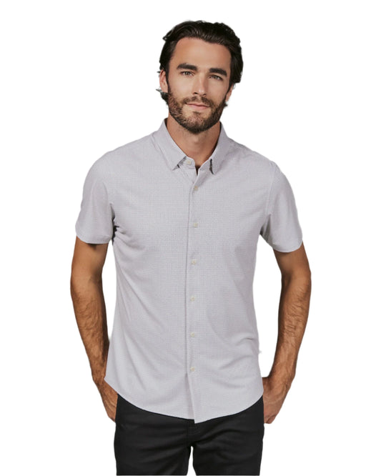 7 Diamonds Men's Torino Short Sleeve Shirt Natural - Brekken's