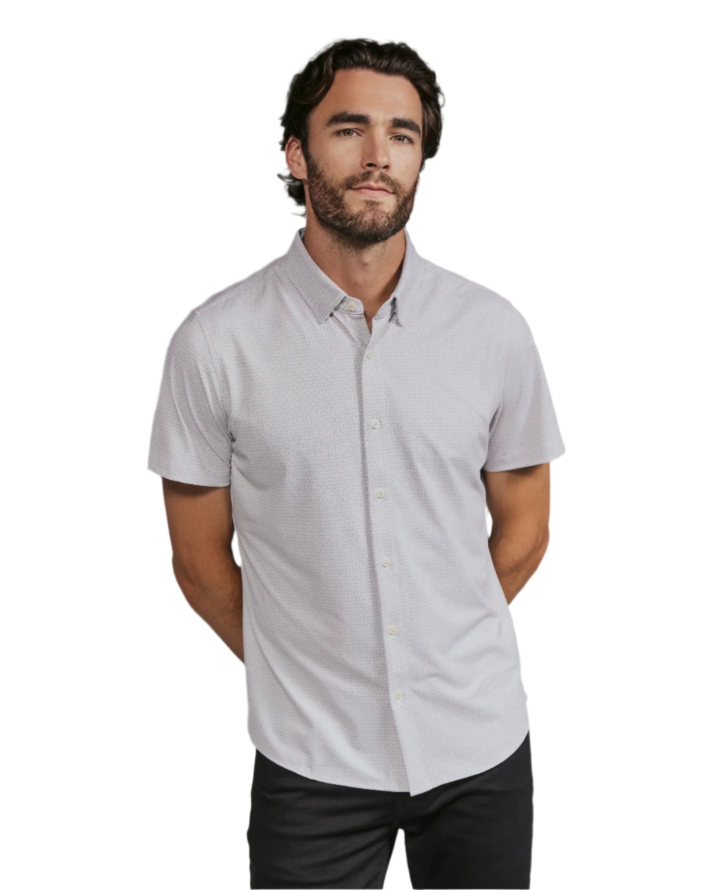 7 Diamonds Men's Torino Short Sleeve Shirt Natural - Brekken's