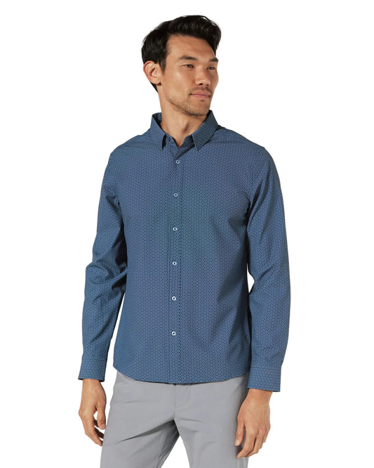 7 Diamonds Men’s Renoir Long Sleeve Shirt Navy