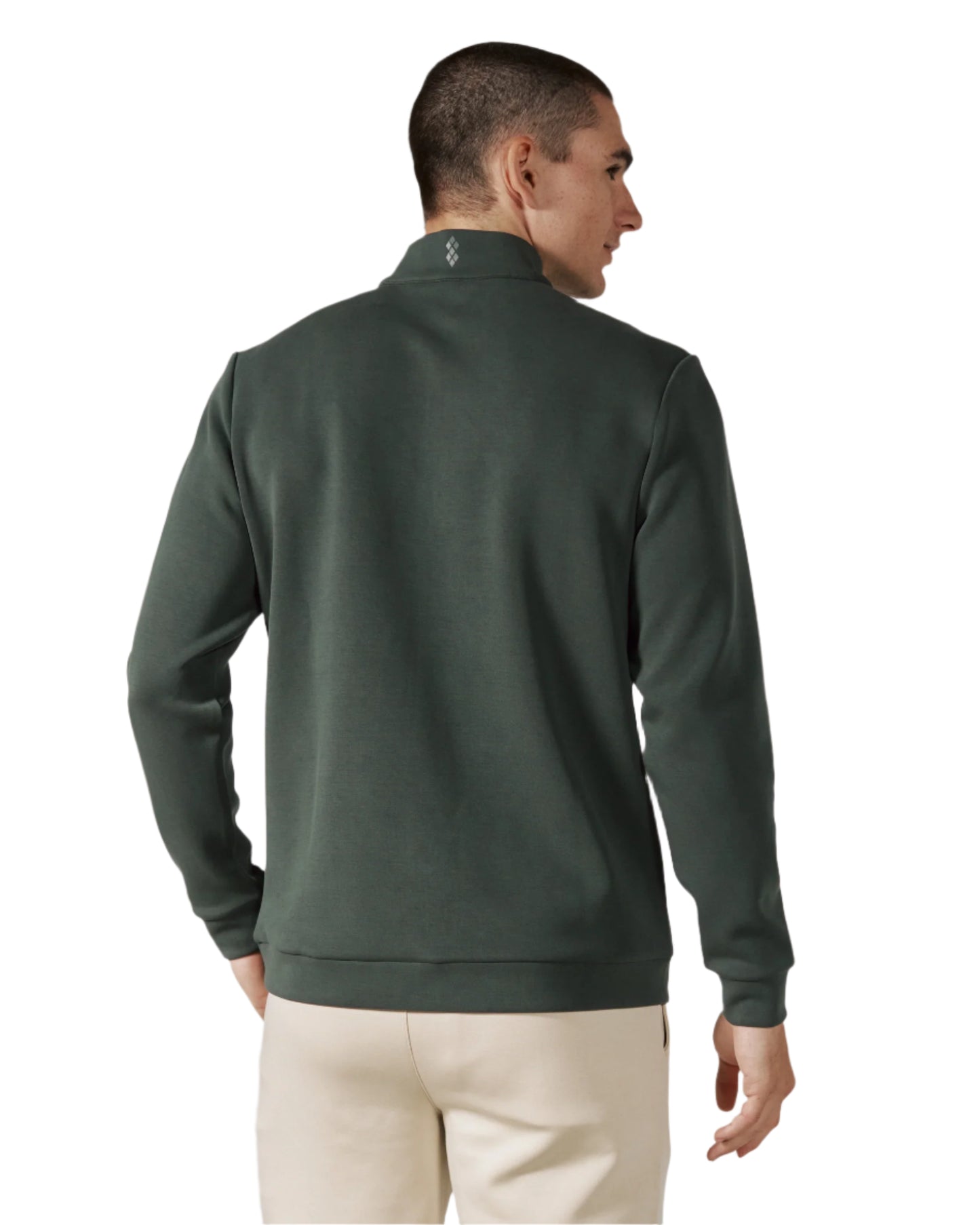 7 Diamonds Men's Rev Quarter Zip Basil