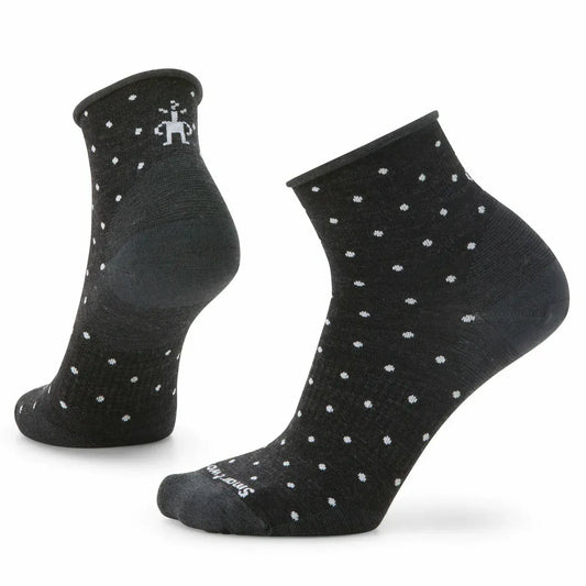 Smartwool Women's Everyday Classic Dot Ankle Socks Charcoal