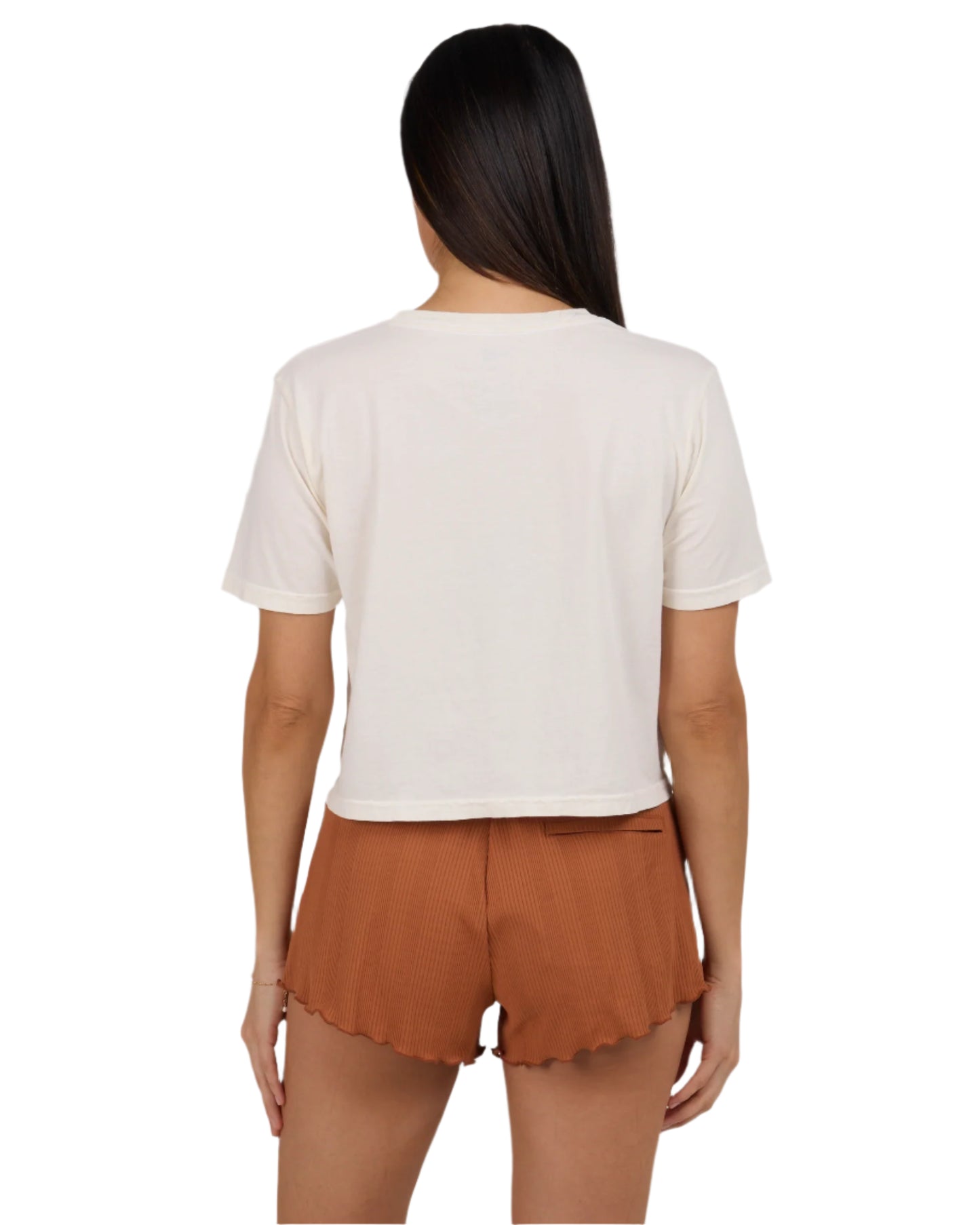 Salty Crew Women's Ashore Crop Tee Off White - Brekken's
