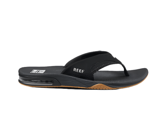 Reef Men's Fanning Sandal Black Silver - Brekken's