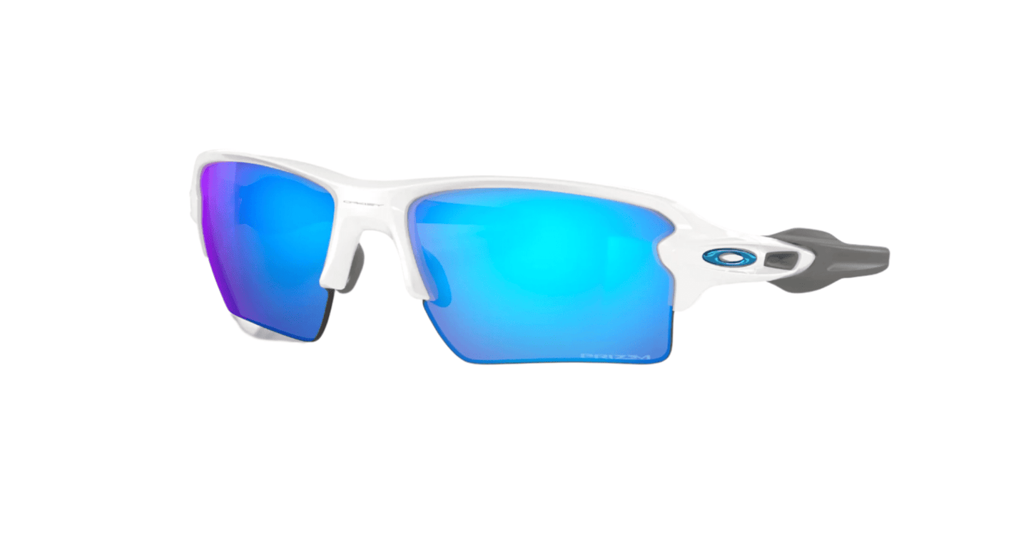 Oakley Men's Flak 2.0 XXL Polished White W/Prizm Sapphire - Brekken's