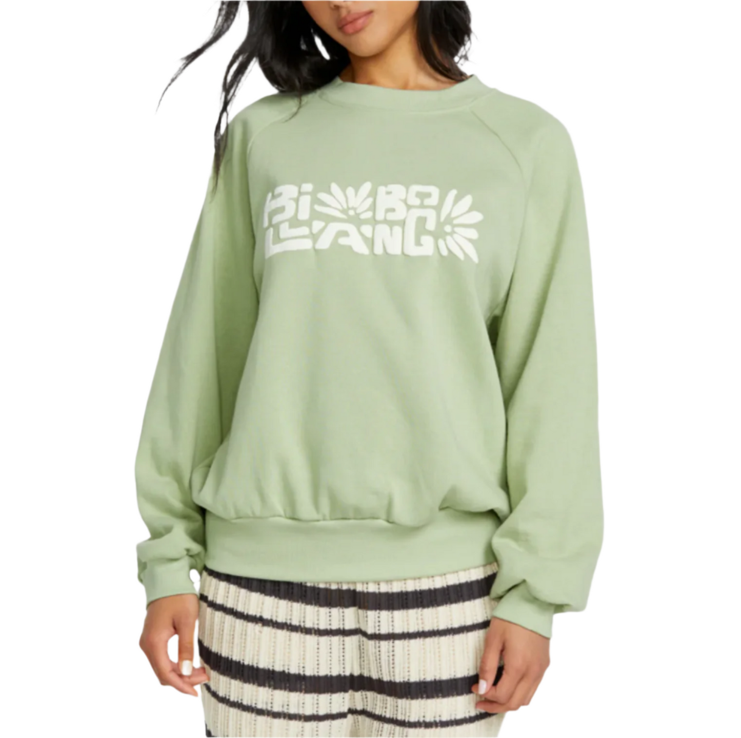 Billabong Women's The Waves Crew FLC Pistachio