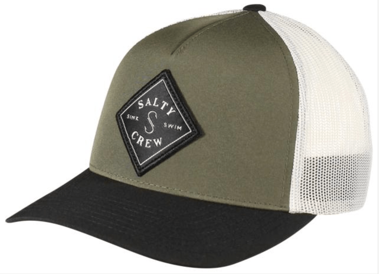 Salty Crew Men’s Sealine Retro Trucker Olive/Black - Brekken's